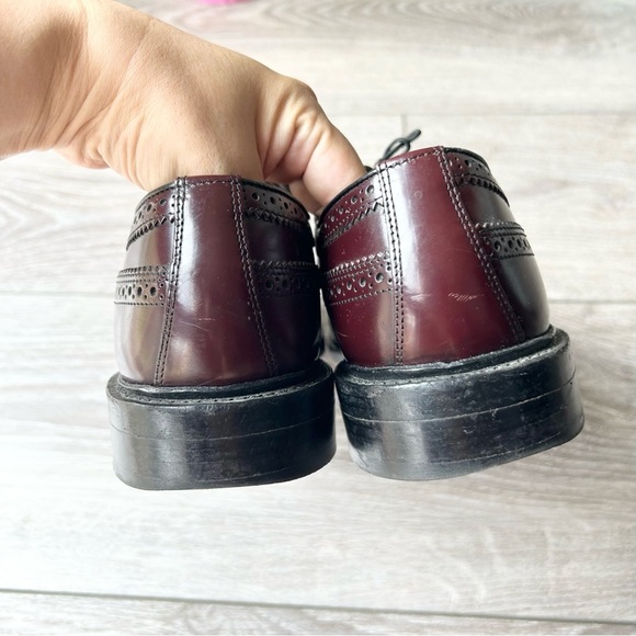 Bostonian Burgundy Longwings Dress Shoes - Picture 7 of 14